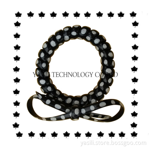 Telephone Wire Cord Elastic Head Tie Hair Band Or Can be Bracelet